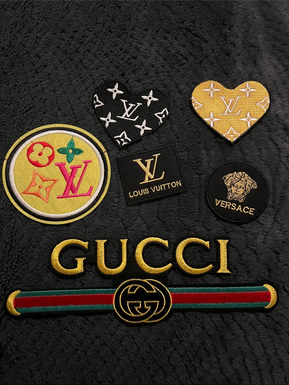 Designer Logo Patch Set - Black and Gold